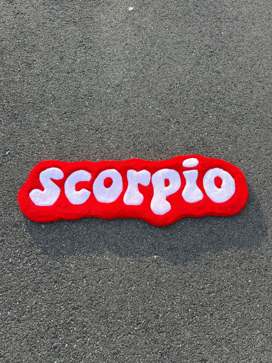 Medium Scorpio Zodiac Sign Rug