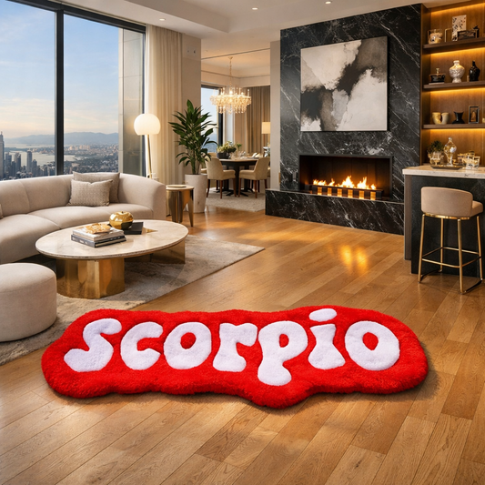 Medium Scorpio Zodiac Sign Rug