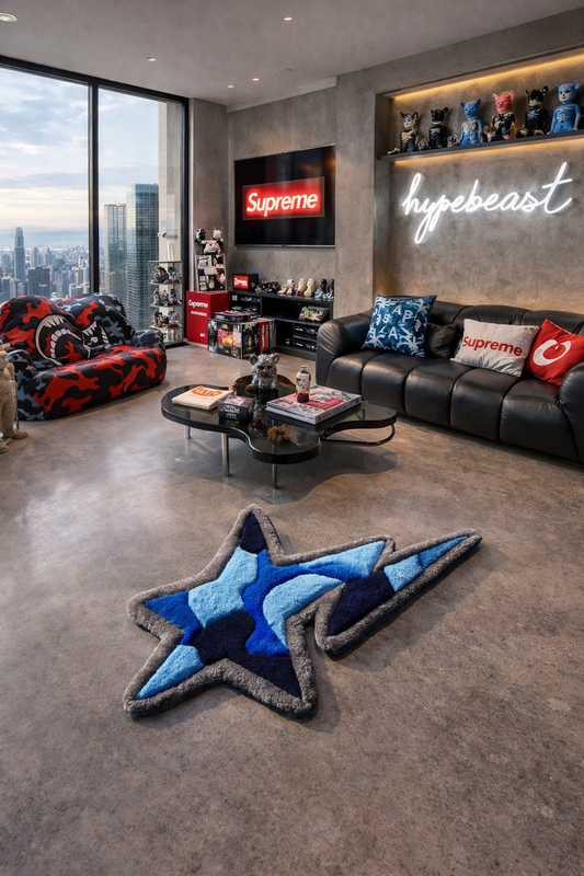 Small Camouflage Bapesta Rug